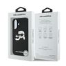 Karl Lagerfeld KLHMP16SSKCHPPLK iPhone 16 6.1" czarny/black hardcase Silicone Double Heads Print MagSafe na NearMe.pl
