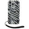Karl Lagerfeld KLHCP16LHZBPKCCK iPhone 16 Pro 6.3" czarny/black hardcase IML Zebra Pattern & Cord na NearMe.pl