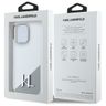 Karl Lagerfeld KLHMP16XSCMKMPCH iPhone   16 Pro Max 6,9" biały/white hardcase Silicone Initial Metal Logo MagSafe na NearMe.pl