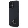 Karl Lagerfeld KLHMP16SSCMKMPCK iPhone   16 6.1" czarny/black hardcase Silicone Shadow Metal Initial MagSafe na NearMe.pl