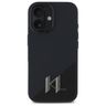 Karl Lagerfeld KLHMP16SSCMKMPCK iPhone   16 6.1" czarny/black hardcase Silicone Shadow Metal Initial MagSafe na NearMe.pl