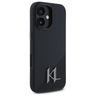 Karl Lagerfeld KLHMP16SSCMKMPCK iPhone   16 6.1" czarny/black hardcase Silicone Shadow Metal Initial MagSafe na NearMe.pl