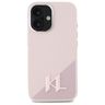 Karl Lagerfeld KLHMP16SSCMKMPCP iPhone   16 6.1" różowy/pink hardcase Silicone Shadow Metal Initial MagSafe na NearMe.pl
