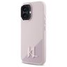 Karl Lagerfeld KLHMP16SSCMKMPCP iPhone   16 6.1" różowy/pink hardcase Silicone Shadow Metal Initial MagSafe na NearMe.pl