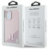 Karl Lagerfeld KLHMP16SSCMKMPCP iPhone   16 6.1" różowy/pink hardcase Silicone Shadow Metal Initial MagSafe na NearMe.pl