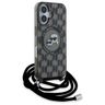 Karl Lagerfeld KLHMP16SHCKCKLCK iPhone   16 6.1" czarny/black hardcase IML Crossbody Monogram Karl & Choupette Head MagSafe na NearMe.pl
