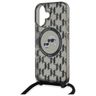 Karl Lagerfeld KLHMP16SHCKCKLCK iPhone   16 6.1" czarny/black hardcase IML Crossbody Monogram Karl & Choupette Head MagSafe na NearMe.pl