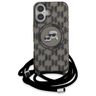 Karl Lagerfeld KLHMP16SHCKCKLCK iPhone   16 6.1" czarny/black hardcase IML Crossbody Monogram Karl & Choupette Head MagSafe na NearMe.pl