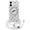 Karl Lagerfeld KLHMP16SHCKCKLCT iPhone   16 6.1" transparent hardcase IML Crossbody Monogram Karl & Choupette Head MagSafe na NearMe.pl