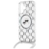 Karl Lagerfeld KLHMP16SHCKCKLCT iPhone   16 6.1" transparent hardcase IML Crossbody Monogram Karl & Choupette Head MagSafe na NearMe.pl