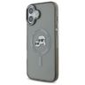 Karl Lagerfeld KLHMP16SHLSKCK iPhone 6.1" czarny/black hardcase IML Metal Karl&Choupette Head MagSafe na NearMe.pl