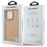 Karl Lagerfeld KLHMP16LPKHPORPE iPhone 16 Pro 6.3" hardcase beżowy/beige Leather Monogram Metal Logo MagSafe na NearMe.pl