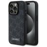 Karl Lagerfeld KLHMP15LPKHPORPK iPhone 15 Pro 6.1" hardcase czarny/black Leather Monogram Metal Logo MagSafe na NearMe.pl