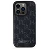 Karl Lagerfeld KLHMP15LPKHPORPK iPhone 15 Pro 6.1" hardcase czarny/black Leather Monogram Metal Logo MagSafe na NearMe.pl