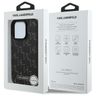 Karl Lagerfeld KLHMP16LPKHPORPK iPhone 16 Pro 6.3" hardcase czarny/black Leather Monogram Metal Logo MagSafe na NearMe.pl