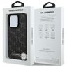 Karl Lagerfeld KLHMP16XPKHPORPK iPhone 16 Pro Max 6.9" hardcase czarny/black Leather Monogram Metal Logo MagSafe na NearMe.pl