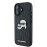Karl Lagerfeld KLHCP16SPGKLKCPK iPhone 16 6.1" czarny/black hardcase Monogram Karl&Chaoupette Head Pin na NearMe.pl