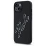 Karl Lagerfeld KLHCP15S3DRKSDLK iPhone   15 6.1" czarny/black hardcase 3D Rubber Signature na NearMe.pl