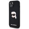Karl Lagerfeld KLHMP15SSKHPPLK iPhone 15 6.1" czarny/black hardcase Silicone Karl Head Print MagSafe na NearMe.pl