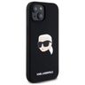 Karl Lagerfeld KLHMP15SSKHPPLK iPhone 15 6.1" czarny/black hardcase Silicone Karl Head Print MagSafe na NearMe.pl