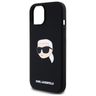 Karl Lagerfeld KLHMP15SSKHPPLK iPhone 15 6.1" czarny/black hardcase Silicone Karl Head Print MagSafe na NearMe.pl