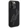 Karl Lagerfeld KLHCP15L3DRKSDLK iPhone   15 Pro 6.1" czarny/black hardcase 3D Rubber Signature na NearMe.pl