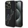 Karl Lagerfeld KLHCP15X3DRKSDLK iPhone   15 Pro Max 6.7" czarny/black hardcase 3D Rubber Signature na NearMe.pl