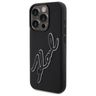 Karl Lagerfeld KLHCP15X3DRKSDLK iPhone   15 Pro Max 6.7" czarny/black hardcase 3D Rubber Signature na NearMe.pl