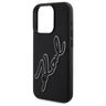 Karl Lagerfeld KLHCP15X3DRKSDLK iPhone   15 Pro Max 6.7" czarny/black hardcase 3D Rubber Signature na NearMe.pl