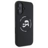 Karl Lagerfeld KLHMP16SSKCHTCK iPhone 16 6.1" czarny/black hardcase Silicone Karl&Choupette Heads MagSafe na NearMe.pl