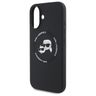 Karl Lagerfeld KLHMP16SSKCHTCK iPhone 16 6.1" czarny/black hardcase Silicone Karl&Choupette Heads MagSafe na NearMe.pl