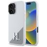 Karl Lagerfeld KLHMP16SSCMKMPCH iPhone   16 6,1" biały/white hardcase Silicone Initial Metal Logo MagSafe na NearMe.pl