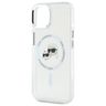 Karl Lagerfeld KLHMP14SHLSKCH iPhone 14  6.1" biały/white hardcase IML Metal Karl&Choupette Head MagSafe na NearMe.pl