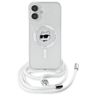 Karl Lagerfeld KLHMP16SHCCHNT iPhone 16  6.1" hardcase transparent IML Choupette Head & Cord Magsafe na NearMe.pl