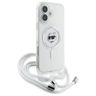 Karl Lagerfeld KLHMP16SHCCHNT iPhone 16  6.1" hardcase transparent IML Choupette Head & Cord Magsafe na NearMe.pl