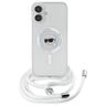 Karl Lagerfeld KLHMP16SHCKHNT iPhone 16  6.1" hardcase transparent Crossbody IML Karl Head Magsafe na NearMe.pl