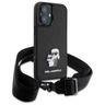 Karl Lagerfeld KLHCP16SSAKCPBK iPhone 16 6.1" czarny/black hardcase Saffiano Karl&Choupette Metal Pin CBDY Strap na NearMe.pl
