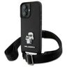 Karl Lagerfeld KLHCP16SSAKCPBK iPhone 16 6.1" czarny/black hardcase Saffiano Karl&Choupette Metal Pin CBDY Strap na NearMe.pl