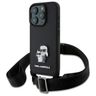 Karl Lagerfeld KLHCP16XSAKCPBK iPhone 16 Pro Max 6.9" czarny/black hardcase Saffiano Karl&Choupette Metal Pin CBDY Strap na NearMe.pl