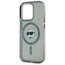 Karl Lagerfeld KLHMP15LHLSCHK iPhone 15  Pro 6.1" czarny/black hardcase IML Metal Choupette Head MagSafe na NearMe.pl
