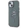 Karl Lagerfeld KLHMP15SHLSKCK iPhone 15  6.1" czarny/black hardcase IML Metal Karl&Choupette Head MagSafe na NearMe.pl