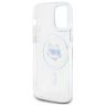 Karl Lagerfeld KLHMP12MHLSCHH iPhone 12  / 12 Pro 6.1" biały/white hardcase IML Metal Choupette Head MagSafe na NearMe.pl