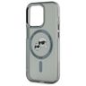 Karl Lagerfeld KLHMP15XHLSKCK iPhone 15  Pro Max 6.7" czarny/black hardcase IML Metal Karl&Choupette Head MagSafe na NearMe.pl