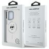 Karl Lagerfeld KLHMP13LHLSCHH iPhone 13  Pro 6.1" biały/white hardcase IML Metal Choupette Head MagSafe na NearMe.pl