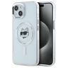 Karl Lagerfeld KLHMP15MHLSCHH iPhone 15  Plus 6.7" biały/white hardcase IML Metal Choupette Head MagSafe na NearMe.pl