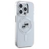 Karl Lagerfeld KLHMP15LHLSKCH iPhone 15  Pro 6.1" biały/white hardcase IML Metal Karl&Choupette Head MagSafe na NearMe.pl