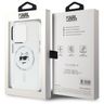 Karl Lagerfeld KLHMP15LHLSCHH iPhone 15  Pro 6.1" biały/white hardcase IML Metal Choupette Head MagSafe na NearMe.pl
