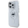 Karl Lagerfeld KLHMP15XHLSCHH iPhone 15  Pro Max 6.7" biały/white hardcase IML Metal Choupette Head MagSafe na NearMe.pl