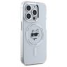 Karl Lagerfeld KLHMP15XHLSCHH iPhone 15  Pro Max 6.7" biały/white hardcase IML Metal Choupette Head MagSafe na NearMe.pl