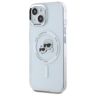 Karl Lagerfeld KLHMP15SHLSKCH iPhone 15  6.1" biały/white hardcase IML Metal Karl&Choupette Head MagSafe na NearMe.pl